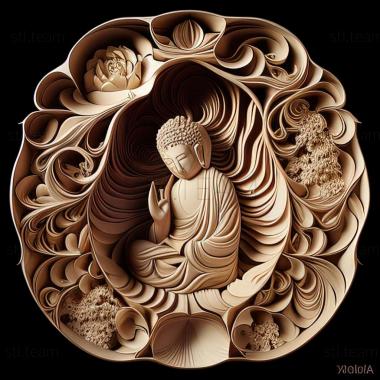 3D model Buddha Osamu Tezuka (STL)